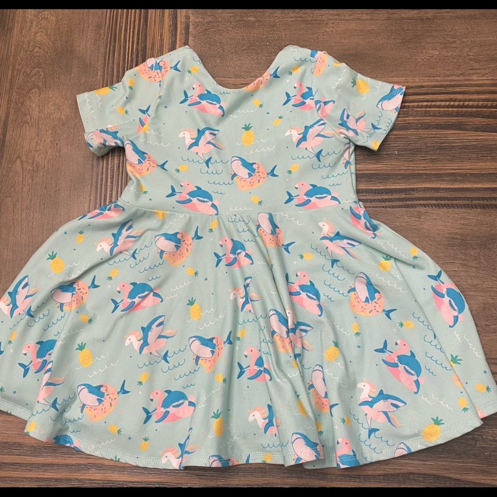 Summertime Shark peplum top